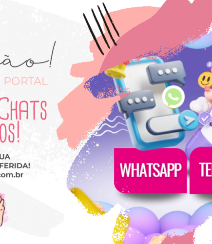 CANAIS & CHATS OFICIAIS | Telegram & WhatsApp
